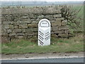 SE4935 : A roadside mileage marker, north of Sherburn in Elmet by Ian S