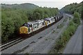 Empty coal wagons head towards Swansea Burrows sidings 