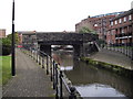 Bridge carrying Schooner Way over the feeder, Cardiff