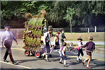 SD9905 : Saddleworth Rushcart Festival, 1976 by David Dixon