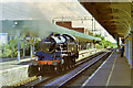 80098 passes through Southend Central station, 2000