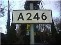 Pre-Worboys sign on A246