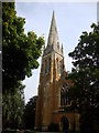 Church on the edge of Upton on Severn