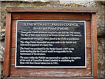 SD4765 : Information board for the stocks and pound, Slyne by Karl and Ali