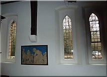 SU9727 : Ebernoe, Holy Trinity: church windows (north wall) by Basher Eyre