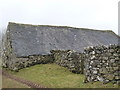 Farm building with irregular roof