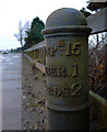 Milepost near Comber