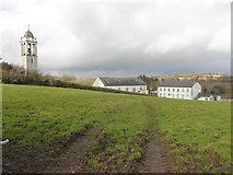 H3462 : Bell tower and church buildings, Dromore by Kenneth  Allen