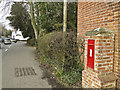 Victorian wall postbox at Four Crossways Peasenhall