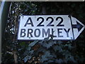 Pre-Worboys direction sign, Chislehurst