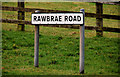 Rawbrae Road sign, Whitehead