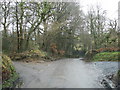 Bridleways cross the road south of Woodrow Bridge