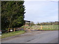 TM3667 : The gated entrance to Corner Farm, Sibton by Geographer