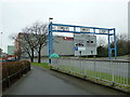 Large signs approaching Portsmouth Continental Ferryport