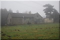 Holly Cottage in the mist