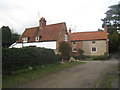 View towards Westfield Lane from near the Church of St. John the Baptist, South Collingham