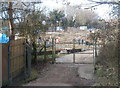 Entrance gate to Ty Gwyn allotments, Greenmeadow, Cwmbran