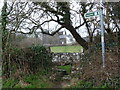 Stone stile near Oxwich Castle