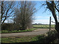 Bridleway and footpath junction on Gravel Lane