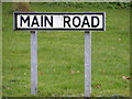 TM3864 : Main Road sign by Geographer
