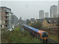 Train heading for Kew Bridge Station