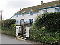 Hill House, Brixham, showing front wall and gate piers. 