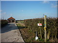 A footpath at Gribthorpe, East Yorkshire