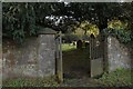 SJ2171 : Entrance to Old Halkyn Cemetery by Galatas