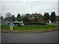 The roundabout on the B1273, Longdales  Road