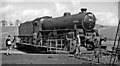 LNER B1 4-6-0 on turntable at Buxton during 1963 Rail Tour