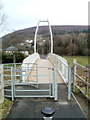 Across the Ebbw River footbridge, Abercarn