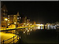TQ6301 : Sovereign Harbour at night by Oast House Archive