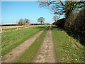 Public footpath south-east of Wood Dalling