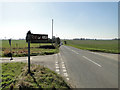 Information sign to Marsh Farm at the Red Lane junction