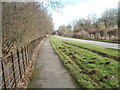 Pavement alongside A473 between Llanharan and Talbot Green