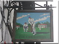 The Cricketers Pub Sign