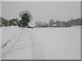 View SW along Heronden Road in the snow