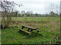 TQ5137 : Picnic table near Forest Way by Robin Webster