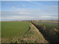 View towards Low Farm and the cement works