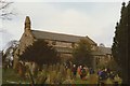 NZ3231 : Churchyard at Bishop Middleham Church by peter robinson