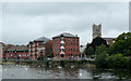 New buildings by the River Severn in Worcester