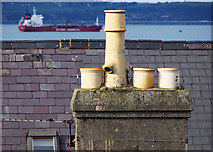 J5082 : Chimney pots, Bangor by Rossographer