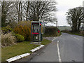 Phone box outside Bardsey View holiday park