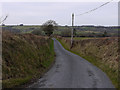 SN4755 : Minor road heading north by Nigel Brown