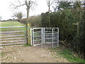 Gated access to footpath