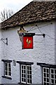 Axe & Compass (4) - Courage sign, High Street, Kempsford