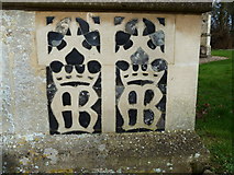 TG1020 : Detail of Monogram, St. Mary's church, Great Witchingham by Ruth Sharville
