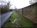 Brick wall boundary for The Goldings on Hammerpond Road