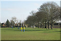 Rugby posts at the Playing Fields