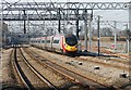 Pendolino train approaching Lichfield Trent Valley